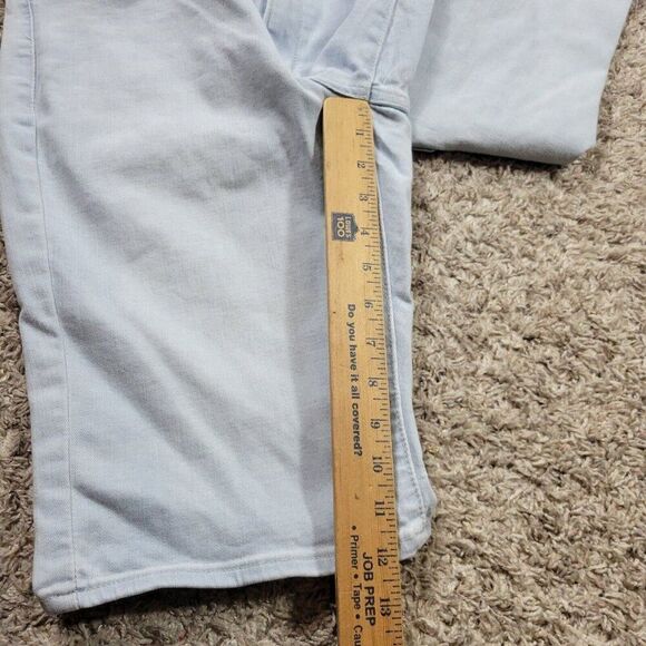 Levis Denim Shorts Womems 30 Bermuda Short Light Wash Denim Studded Pockets - Picture 5 of 8